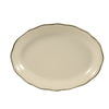 Oval Platter #8 Black Band, 11 5/8
