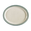 9 1/2-inch oval platter, ceramic serving tray, heat-resistant, microwave-safe, oven-safe, dishwasher-safe, chip-resistant, perfect for appetizers, entrees, desserts, and elegant food presentation.