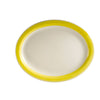 Oval Platter N.R. Yellow 11 1/2