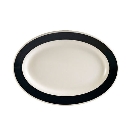 Oval Platter R.E. Black 9 3/8