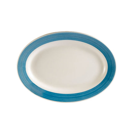 Oval Platter R.E. Blue 9 3/8