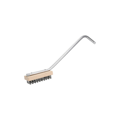 Oven, broiler, and grill cleaning brush with 23-inch bent handle, heat-resistant bristles, and ergonomic grip for powerful scrubbing and reaching tight spaces in commercial kitchen equipment