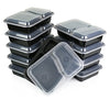 These 2 Compartment Meal Prep Containers are designed for efficient portioning and easy meal organization. With a total of 12 reusable sets, each tray features a secure lid to keep meals fresh and separated. Perfect for home, work, or travel, they are microwave, freezer, and dishwasher safe for everyday convenience.