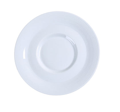 EcoQuality Saucer PA-002 is a stylish and durable addition to any coffee shop, restaurant, or hotel. Designed to pair perfectly with the Stackable Cup PA-001, this saucer features a smooth surface and an elegant round design in a crisp white finish. Made from high-quality porcelain, it is more durable than traditional ceramic and is dishwasher, oven, and microwave safe for easy maintenance. Ideal for serving coffee, tea, or small pastries, ensuring a polished and professional presentation.