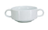 Yanco Bouillon Cup With Handle PA-404 is a durable and elegant choice for serving soups, bouillons, and broths. Designed with a compact, stackable construction, it is perfect for kitchens with limited storage. The super white porcelain finish enhances food presentation, while the sturdy material ensures long-lasting durability. Featuring small handles for easy handling, this cup is dishwasher, oven, and microwave safe, making it a practical addition to any foodservice establishment.