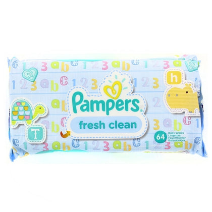 Pampers Fresh Clean Baby Wipes are designed to gently clean and refresh your baby’s delicate skin. These wipes offer the perfect balance of moisture to help maintain your baby’s natural pH, while their soft yet strong texture ensures a gentle but thorough clean. With a refreshing baby fresh scent and a moisture-protecting closure system, these wipes are a convenient choice for diaper changes and quick cleanups on the go. 