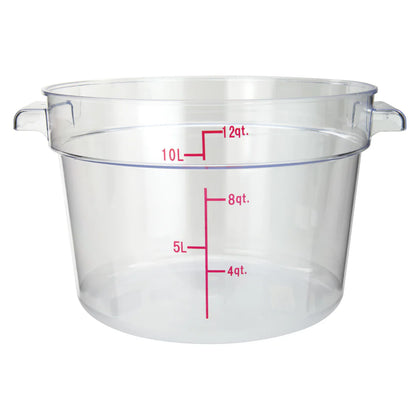 PCRC-1 To 8, 1-22qt Clear, PC, Round Storage Container, EA
