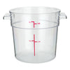 PCRC-1 To 8, 1-22qt Clear, PC, Round Storage Container, EA