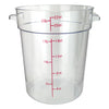 PCRC-1 To 8, 1-22qt Clear, PC, Round Storage Container, EA