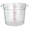 PCRC-1 To 8, 1-22qt Clear, PC, Round Storage Container, EA