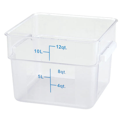 PCSC-12C to 8C, Clear, 2-22qt Clear, PC, Square Storage Container