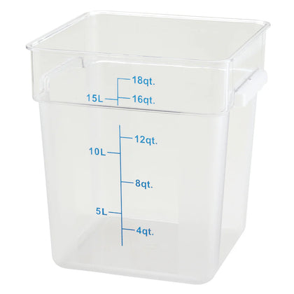PCSC-12C to 8C, Clear, 2-22qt Clear, PC, Square Storage Container