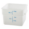 ESC-12 to 8, 2-22qt, White, PP Square Storage Container, EA