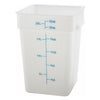 ESC-12 to 8, 2-22qt, White, PP Square Storage Container, EA