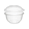 Dart 16oz Clear PET Plastic Round Disposable Bowl with Dome Lid