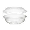 Dart 24oz Clear PET Plastic Round Disposable Bowl with Dome Lid