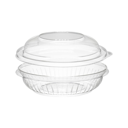 Dart 8oz Clear PET Plastic Round Disposable Bowl with Dome Lid