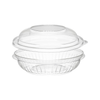 Dart 8oz Clear PET Plastic Round Disposable Bowl with Dome Lid