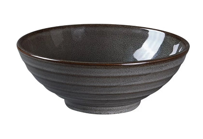 EcoQuality Ramen/Noodle Bowl PK-808 is a perfect choice for serving generous portions of ramen, noodles, or soups. Crafted from fully glazed porcelain with a durable magnesia body, this gray bowl combines elegance with durability, making it ideal for upscale dining environments that require both beauty and functionality.