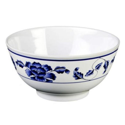 Yanco Rice Bowl PO-3008 is an affordable and durable choice for serving rice, soups, salads, or side dishes. Made from reliable melamine material, it combines the elegant look of ceramics with superior strength. Part of the stylish Peony collection, its classic white design with a traditional Chinese aesthetic suits any restaurant decor. BPA free, NSF listed, and easy to clean, this bowl is perfect for both personal and commercial use. Note that it is not microwave safe.