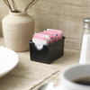 PPH-1C to PPH-1W Plastic Clear, Black, and White Sugar Packet Holder