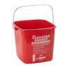PPL-3G-6R, 3qt/6qt Green, Red Soap Sanitizing Cleaning Bucket