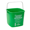PPL-3G-6R, 3qt/6qt Green, Red Soap Sanitizing Cleaning Bucket