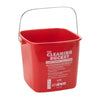PPL-3G-6R, 3qt/6qt Green, Red Soap Sanitizing Cleaning Bucket