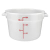 PPRC-12W to 8W, 1qt to 22qtcWhite PP Round Storage Container, EA