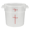 PPRC-12W to 8W, 1qt to 22qtcWhite PP Round Storage Container, EA