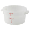 PPRC-12W to 8W, 1qt to 22qtcWhite PP Round Storage Container, EA