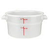 PPRC-12W to 8W, 1qt to 22qtcWhite PP Round Storage Container, EA