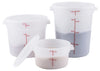 PPRC-12W to 8W, 1qt to 22qtcWhite PP Round Storage Container, EA