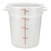 PPRC-12W to 8W, 1qt to 22qtcWhite PP Round Storage Container, EA