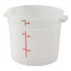 PPRC-12W to 8W, 1qt to 22qtcWhite PP Round Storage Container, EA