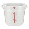 PPRC-12W to 8W, 1qt to 22qtcWhite PP Round Storage Container, EA