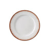 Yanco Dinner Plate PR-109 brings a rustic elegance to any dining experience with its earthy brown rim pattern set against a clean white backdrop. Crafted from durable porcelain, this plate is designed to enhance casual and upscale table settings alike. The Porto collection’s warm, artisanal look makes it an excellent choice for restaurants, cafes, or home dining where a blend of charm and sophistication is desired. Its sturdy construction ensures reliable performance in busy environments.