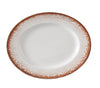 Yanco Oval Plate PR-213 offers a warm, rustic presentation with its earthy brown rim and soft white center. Ideal for serving appetizers, shared plates, or desserts, this piece adds a handcrafted charm to both casual and refined table settings. Part of the Porto collection, it combines a distinctive oval shape with durable porcelain construction, making it a versatile and dependable choice for restaurants, cafes, and catered events.