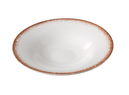 Yanco Salad Plate PR-412 combines rustic design with generous capacity, making it ideal for hearty salads, grain bowls, or composed entrees. Featuring a warm, earthy brown rim and a crisp white interior, this 30 oz plate brings artisan-inspired charm to any tabletop. Crafted from durable porcelain, it offers the reliability needed in fast-paced commercial settings while enhancing the presentation of your signature dishes.