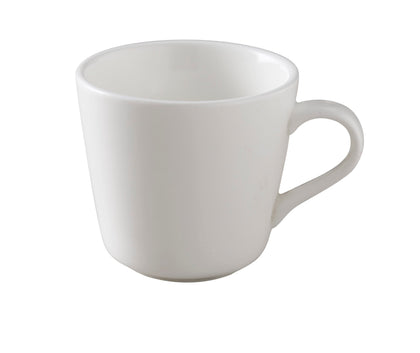 Yanco Tall Cup PS-1 is a versatile and stylish choice for any coffee shop, hotel, or diner. With a 7-ounce capacity, it is ideal for serving coffee, tea, hot chocolate, and other beverages. Crafted from durable porcelain, this cup withstands daily use while maintaining its sleek white finish. Its rounded handle ensures a comfortable grip, while the dishwasher- and microwave-safe design adds convenience to any busy establishment.