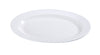 Yanco Oval Platter PS-34 is a stylish and durable addition to any restaurant, catering business, or buffet. Designed for serving sharing dishes, appetizers, and main course meals, this platter features an elegant construction with wide rims that enhance food presentation. The classic white color highlights the meal, creating a visually appealing dining experience. Made from scratch- and chip-resistant porcelain, it withstands heavy daily use while maintaining its original look. 