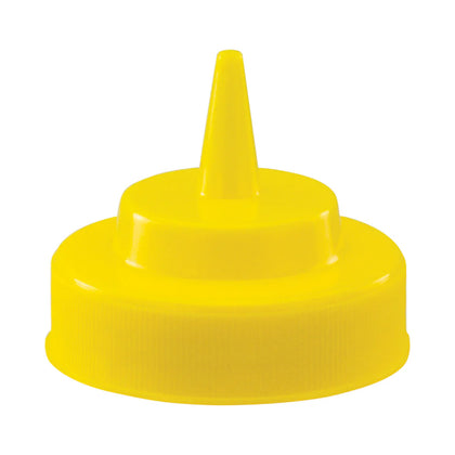 PSW-C-LID/Y-LID, White/Yellow Lid for Wide Mouth Squeeze Bottle
