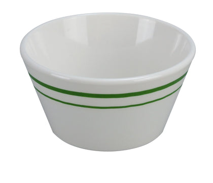 Yanco Bouillon Cup PT-302 is a perfect addition to your melamine tableware collection. You can serve creamy soup, portions of salad, side dishes and more in these white cups. The cup is made from long-lasting, high-quality and reliable melamine material, that makes cups look like they are ceramics. These 8 Oz bouillon cups will perfectly fit any establishment. Cups have a smooth surface and a wide rim that subtly emphasize their design.