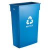 PTC-23B-23SG, 23gal Slender Trash Cans in Various Colors