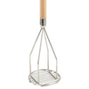 PTM-18R to 24S, Round/Square, Wood Hdl Chrome Potato Masher, EA