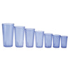 PTP-05A to PTP-32R 5oz to 32oz Amber, Blue, Clear, Red Pebbled Tumblers