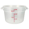 PTRC-1 to 8, 1qt-22qt Translucent PP Round Storage Container, EA