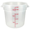 PTRC-1 to 8, 1qt-22qt Translucent PP Round Storage Container, EA