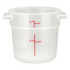 PTRC-1 to 8, 1qt-22qt Translucent PP Round Storage Container, EA