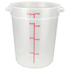 PTRC-1 to 8, 1qt-22qt Translucent PP Round Storage Container, EA